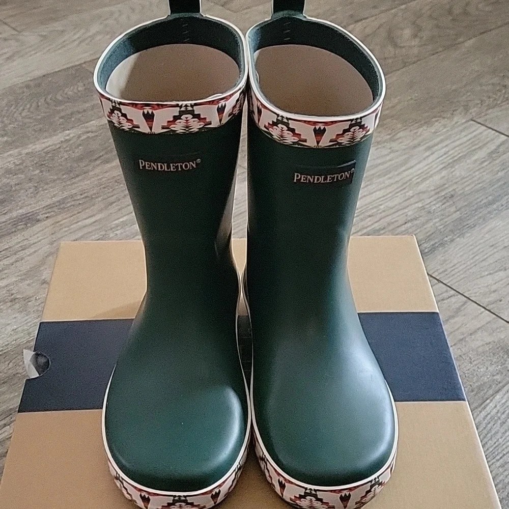 Pendleton TUCSON Mid Rain Boots Gorpcore Outdoor Granola Western Boho Southwest